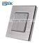 Aluminum panel 2gang 2way push button wall switch