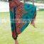 Unisex thai fisherman baggy belly dance HIPPIE BOHO floral MADALA print art love baggy HAREM PANTS 2 IN 1 JUMPSUITS PLUS