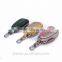 Wholesale OEM smart zipper around car key walelt case python snakeskin leather car key holder