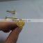 gold color metal nail pin,custom metal nail with logo embossed,metal lapel pin