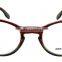 Plastic retro round eyewear,demi frame reading glasses
