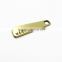 Brush Brass Customized Zipper Puller With Logo