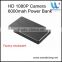 High capacity polymer lithium battery mini power bank camera ip hidden camera