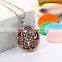 Fancy simple gold stainless steel essential oil diffuser pendant for girls