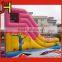0.55mm PVC Material And Giant Inflatable Slide With Obstacle Bouncer