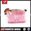 18-piece Fashion Pattern and Professional Makeup Brush Tools with Convenient Pink Pouch