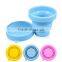 silicone folding cup with lid silicone folding cup