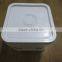 food grade 8L PP Plastic square pail with lid