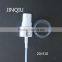 20/410 aluminum pp mist sprayer for comestic, white silver mist sprayer pump made in china