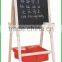 pine wood folding blackboard stand,wooden chalkboard stand,wooden message board stand