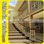 Engraved Decorative Integral Aluminum Stair Railing Side Mounting Baluster