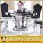 Cheap marble top dining table set made in China