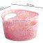 Plastic Basket for Storage Sundries with Handle, Plastic Lace Basket