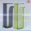 Hot sale wholesale acrylic clear green and black tall glass vases