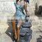 Bronze Naked Women Water Fountain for Outdoor And Indoor