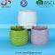 BSCI Audit Factory Decorative colourful Ceramic Wavy surface Design Planter, glazed ceramic flower pot