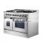 Heavy duty stainless steel 48" Professional Gas Range CSA Certified freestanding 6 burner + Grill on Top(BG10-M516)