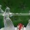 Clear Acrylic led color changing music angel for decoration