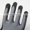 NMSAFETY New black high-tech foam nitrile palm touch screen mechanical work gloves