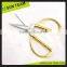 ST005 6"" heavy-duty tailor gold plated ribbon cutting scissors