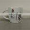 White colour customized logo ceramic coffee mugs