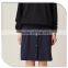 2016 beautiful women black office fashion mini skirts designs with front uadruple-breasted