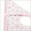 1.2mm thickness 1:4 plastic sandwich line triangular scale ruler for fashion design# 8514