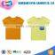 Wholesale Kids Summer Right Side Pocket Blank Cotton T-shirt