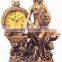 Beautiful Artistic Polyresin Statue Table Clock
