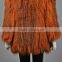 YR654 New Design Red Fox Knit Dyed Colors Fur Coat/Winter Fur Coat from Zhejiang