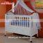 New design mulitfuntional wooden baby cot/ baby cribs with 2 underneath drawers baby bed