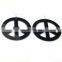 Fashion New Hip Hop 6mm Big Anti-War Peace Sign Women's Black Acrylic Earring