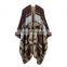 Madam Leopard Print Cashmere Scarf Triangle Needle Hem Multifunctional Cloak