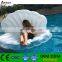 Non-phthalate PVC inflatable shell sofa inflatabl conch chair inflatable floating lounge for pool toys