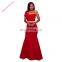 Trendy romantic formal Fashion ladies one shoulder gown evening dress