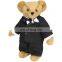 Bride and groom wedding gift valentine bear soft toy Custom handsome stuffed plush suit uniform teddy bear