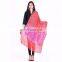 Hand Tie Dye Bandhej Beaded Jaipuri Tradional Ethnic Stole Dupatta 2.35 Mtrs