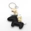 Good quality carton cute horse design leather key chain