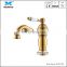 Graceful gold UK classic faucet pillar taps basin mixer bath faucets