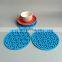 portable multi pockets cork coaster dishes protectors table mat felt coasters set