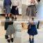 C1025/Hot sell wholesale fashion cotton baby girls pleated knee skirt high quality school kid clothing