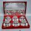 EPNS Silver Plated Brass Cup Plates Set Of Six And Tea Coffee Kettle With Serving Tray