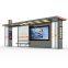 Student scenery complementary system bus stop bay type bus shelter billboard direct supply manufacturer