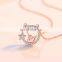 Women Jewellery 925 Sterling Silver Swan Pendant Necklace