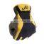 HANDLANDY hot product warehouse PU fabric palm mechanics gloves touch screen finger safety gloves work gloves