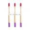 Hot sale adult 19cm Wavy Bamboo crank Handle Toothbrush  PBT Bristles with 40 Holes for dental clinic