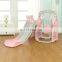 Kindergarten plastic swing boy indoor combination plastic slide and swing set indoor playground equipment for kids