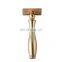 Men Luxury Shaver Matte Gold  Metal Handle Singe Blade Shaving Safety Razor