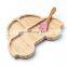 Customizable Eco Friendly Natural Durable Animal Shape Baby Plate Bamboo