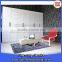 I shape bedroom wall wardrobe closet white color with louvered folding door